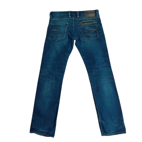 G STAR Raw Jeans Men's Button Fly Size 34 X 32 Boot Cut Straight Leg Denim - Picture 7 of 13